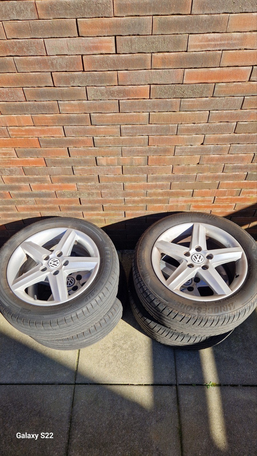 16 inch velgen met 2 goeie banden en 2 kunnen nog net, Ophalen