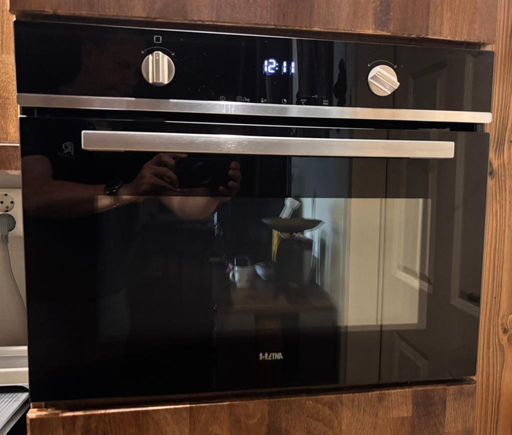 Etna inbouw magnetron/oven  46 ltr = netjes en schoon, Ophalen, Combimagnetron, Zo goed als nieuw, Inbouw