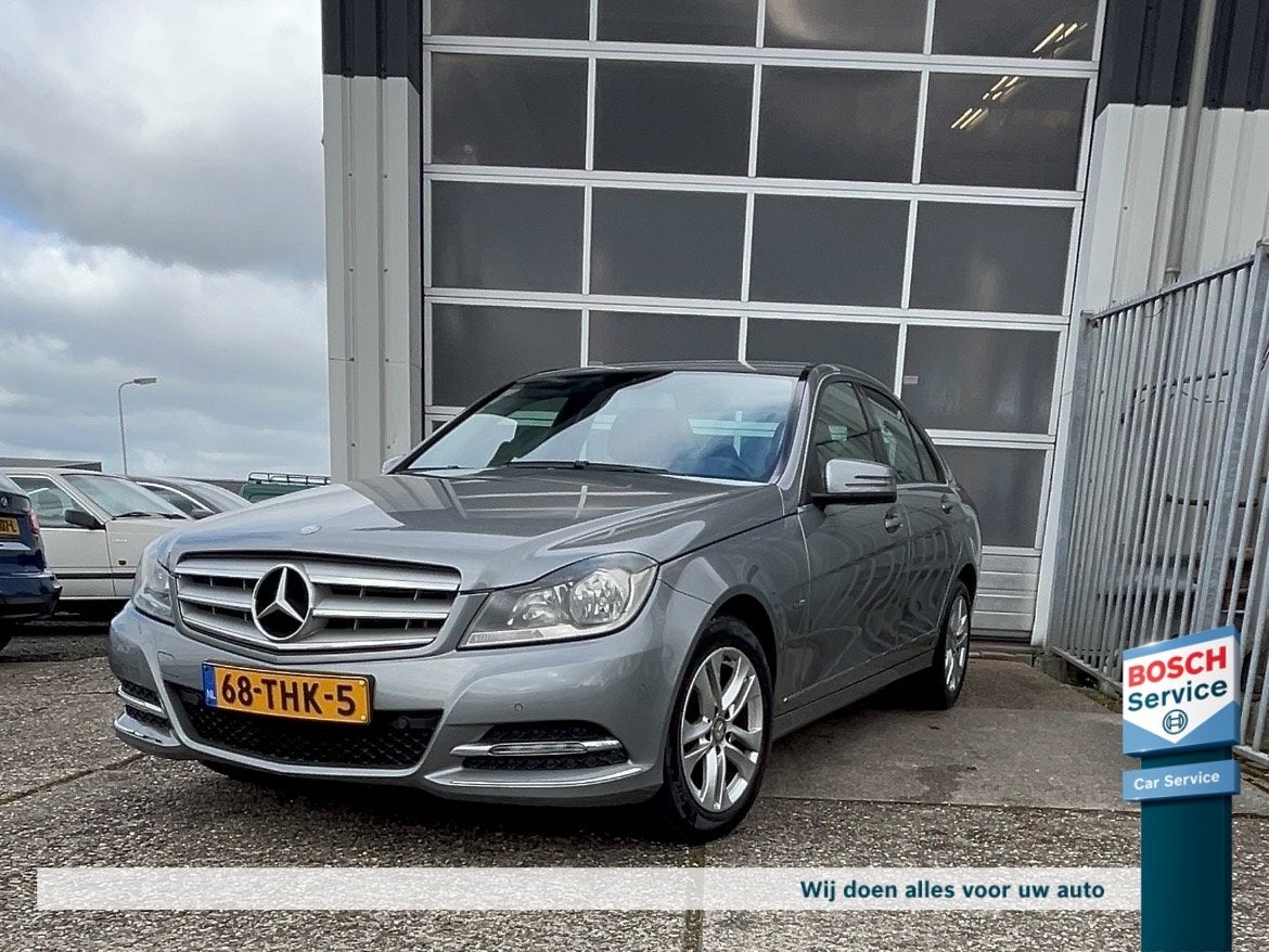 Mercedes C-Klasse C180 BlueEFFICIENCY Aut. Avantgarde Busine, Auto's, Automaat, 15 km/l, Zwart, Automatische klimaatregeling