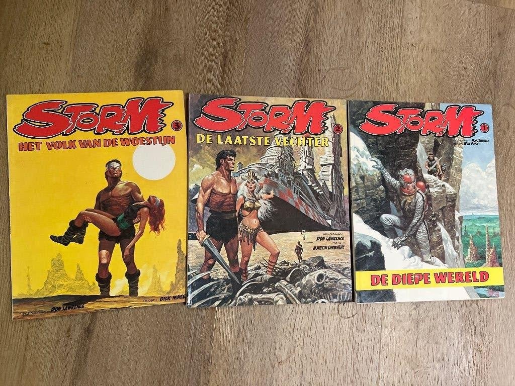 Storm 1,2 en 3 stripboek, Gelezen, Ophalen of Verzenden, Dick Matena, Meerdere stripboeken
