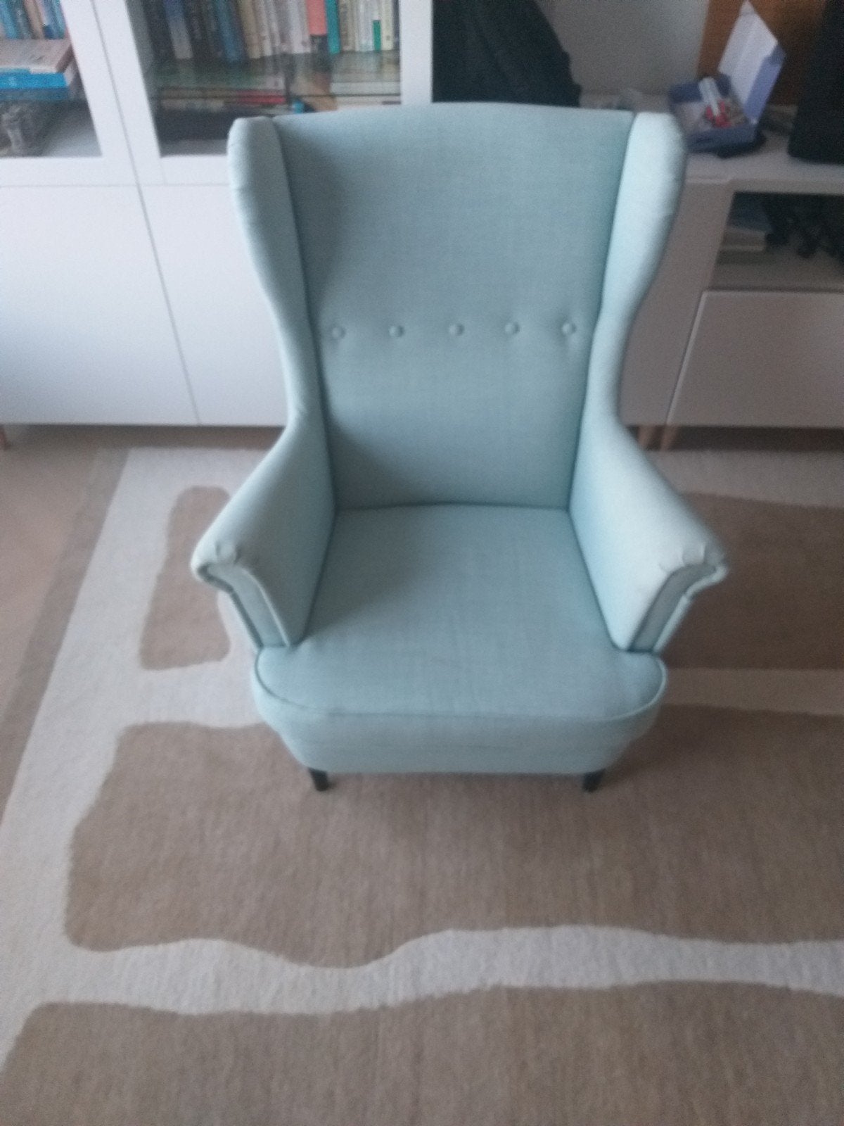 Ikea Strandmon fauteuil, Huis en Inrichting, Ophalen, Zo goed als nieuw, Klassiek, Scandinavisch