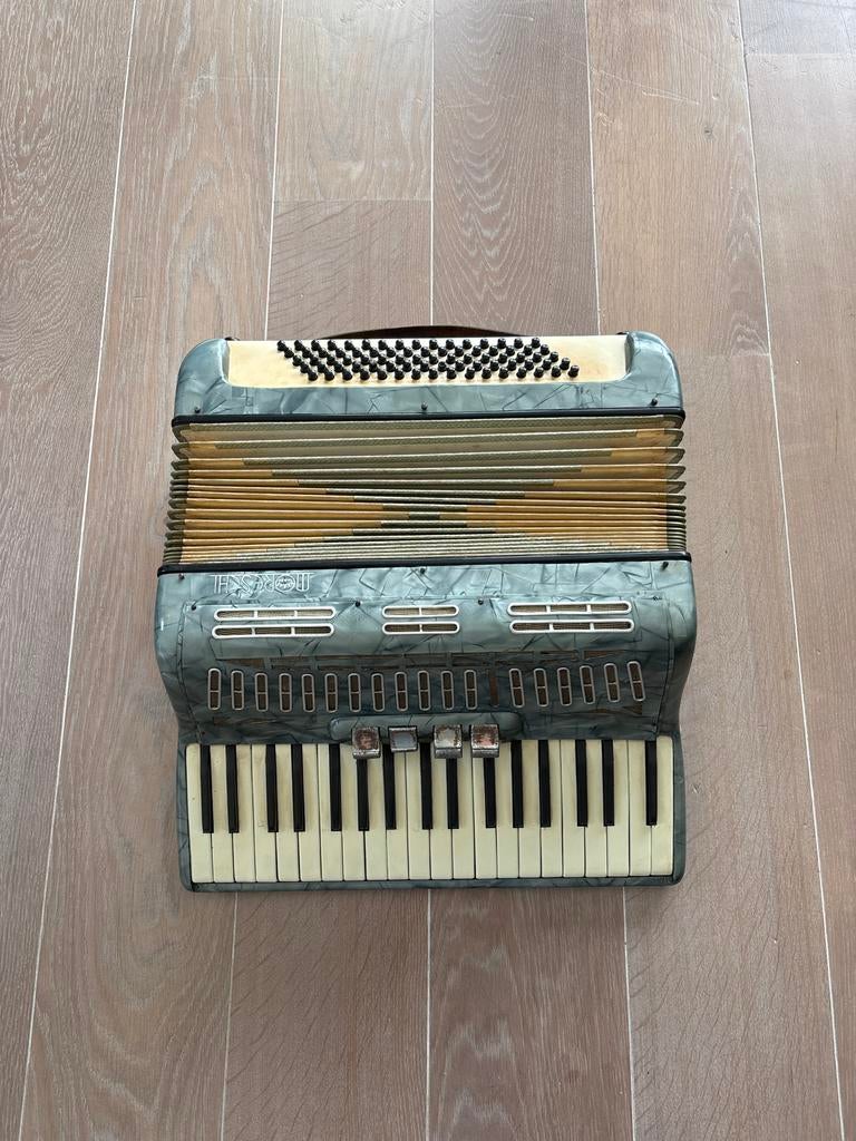 Moreschi Accordeon - Vintage Toetsaccordeon, Gebruikt, Overige formaten, Toetsaccordeon, Ophalen
