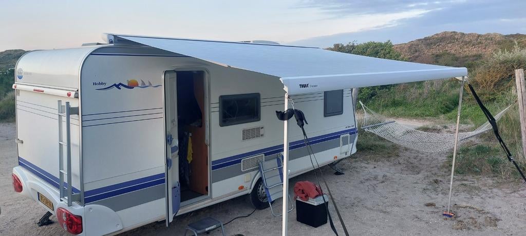 Hobby 500KMFE (2006)6 pers, airco, luifel, mover en voortent, Rondzit, Hobby, Airco, Particulier