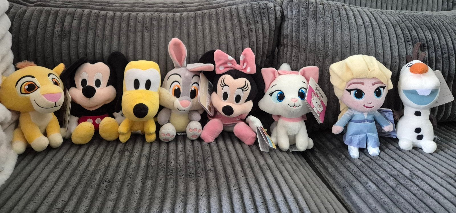 Disney Knuffels 8 stuks nieuw., Disney, Disney, Geel, Ophalen of Verzenden