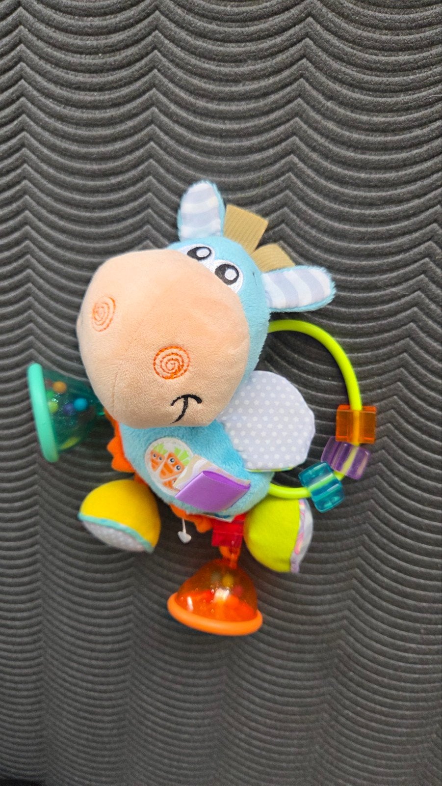 Playgro Clip Clop Interactieve Rammelaar, Ophalen of Verzenden, Zo goed als nieuw, Rammelaar, Met geluid