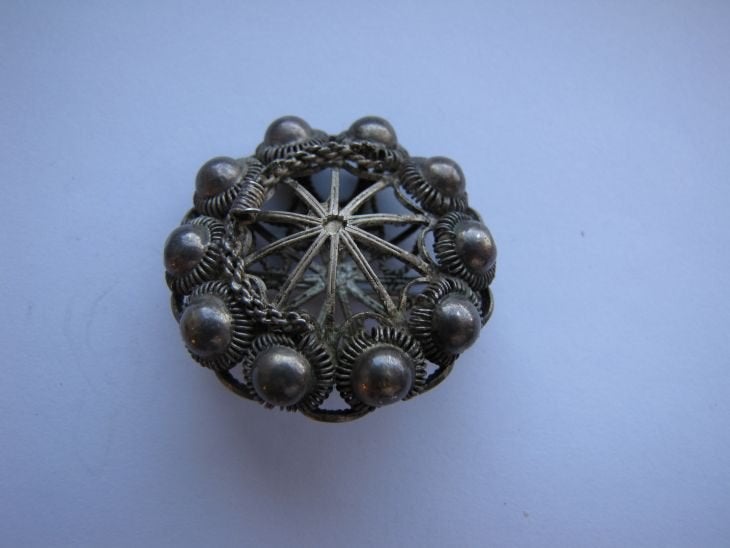 Broche, Ophalen of Verzenden, Zilver, Broche