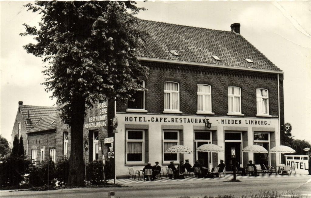 Hotel-Cafe-Restaurant Midden Limburg - Belfeld - gelopen, Ophalen of Verzenden, 1960 tot 1980, Gelopen, Limburg
