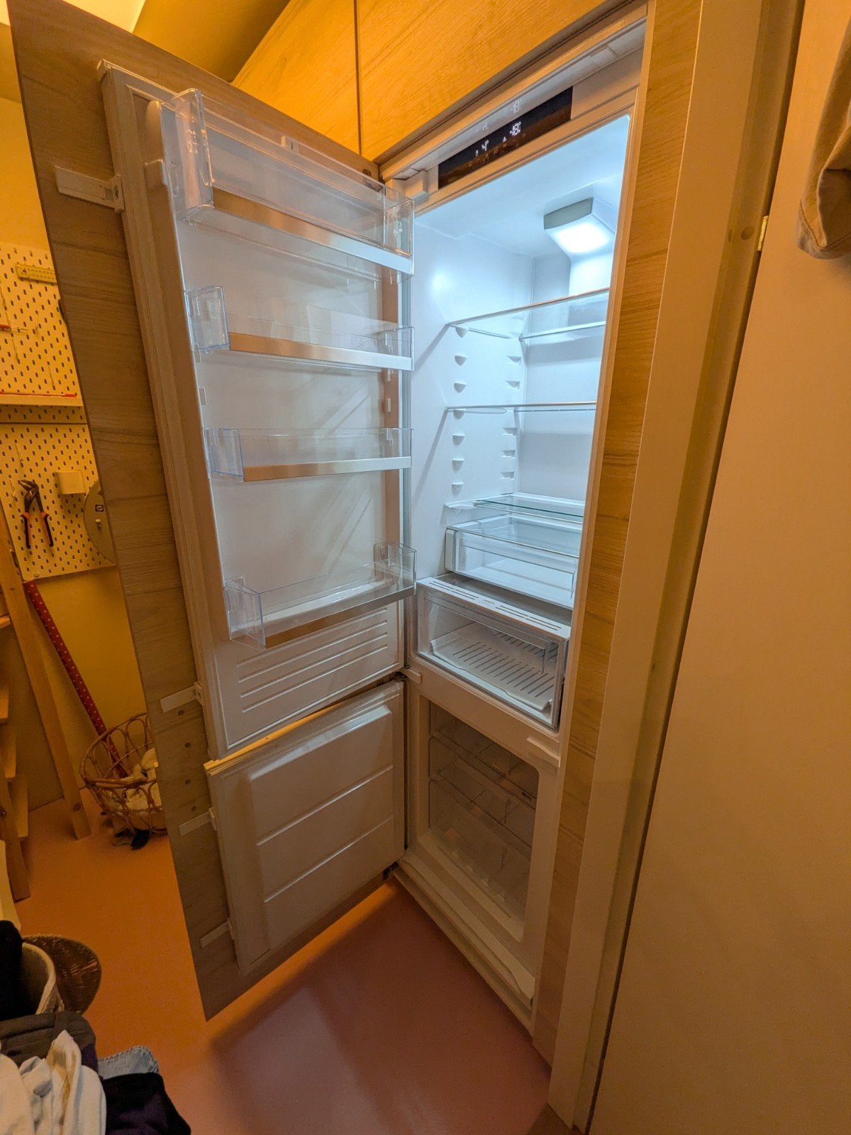 IKEA 750 Köldgrader inbouw koel-vriescombinatie, Ophalen, 200 liter of meer, Met aparte vriezer, 160 cm of meer