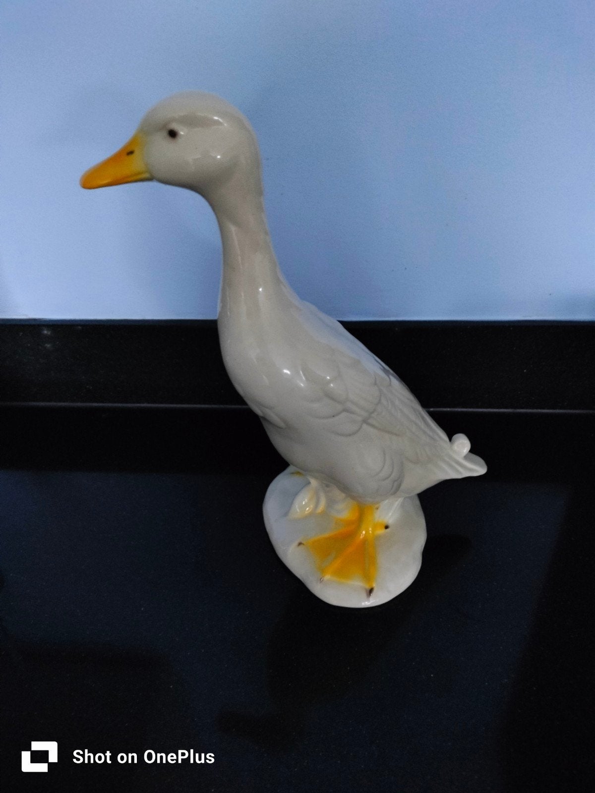 Decoratief stenen beeld van een eend, Ophalen, Zo goed als nieuw, Dier