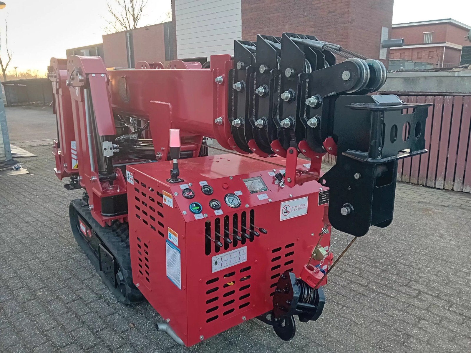 Compacte 3-tons Hybride Rupskraan Spiderkraan compact kraan, Ophalen, Kraan