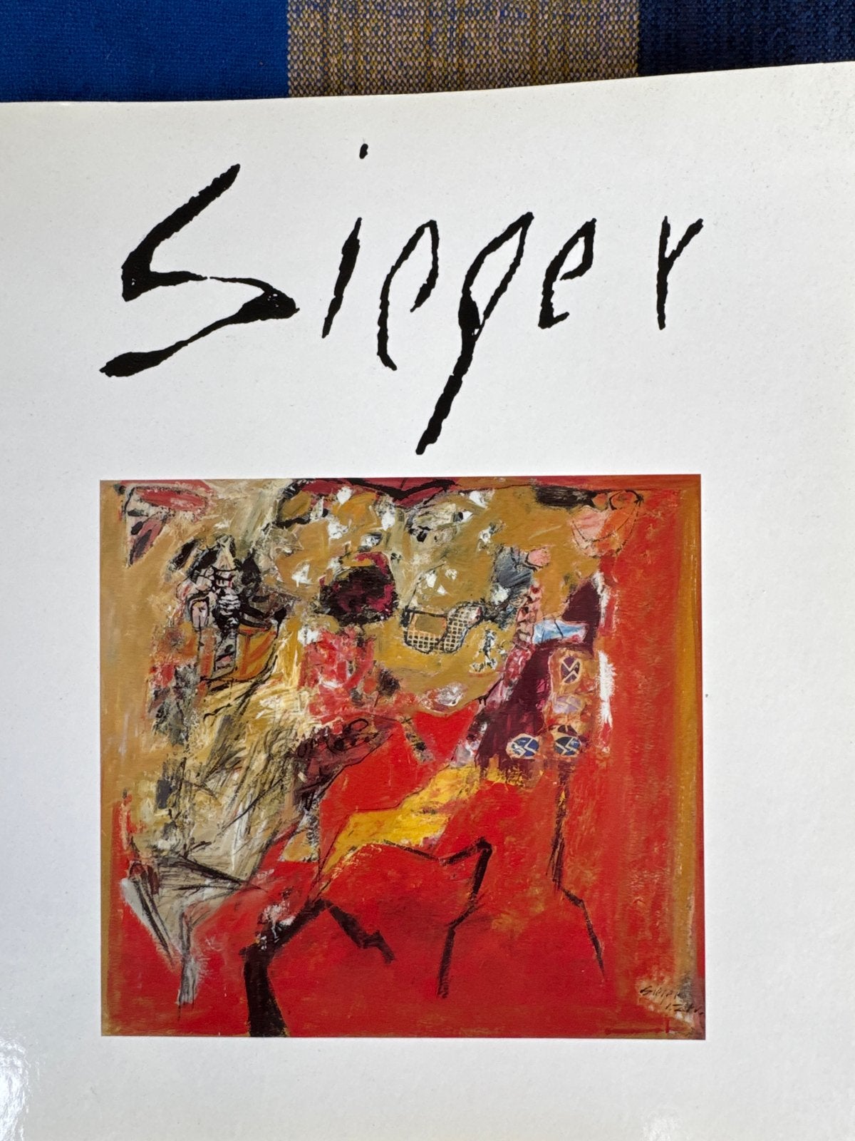 Abstracte Kunstprint 'Sieger' - Levendige Kleuren, Ophalen of Verzenden
