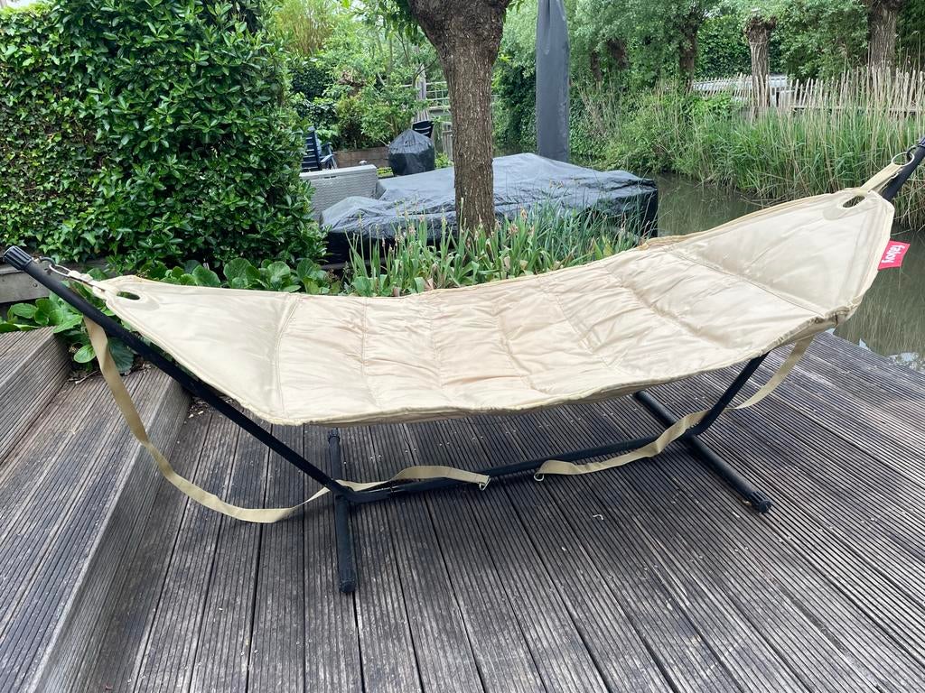Fatboy hangmat met gratis standaard!, Tuin en Terras, Hangmatten, Ophalen, Gebruikt, Met standaard, Eenpersoons
