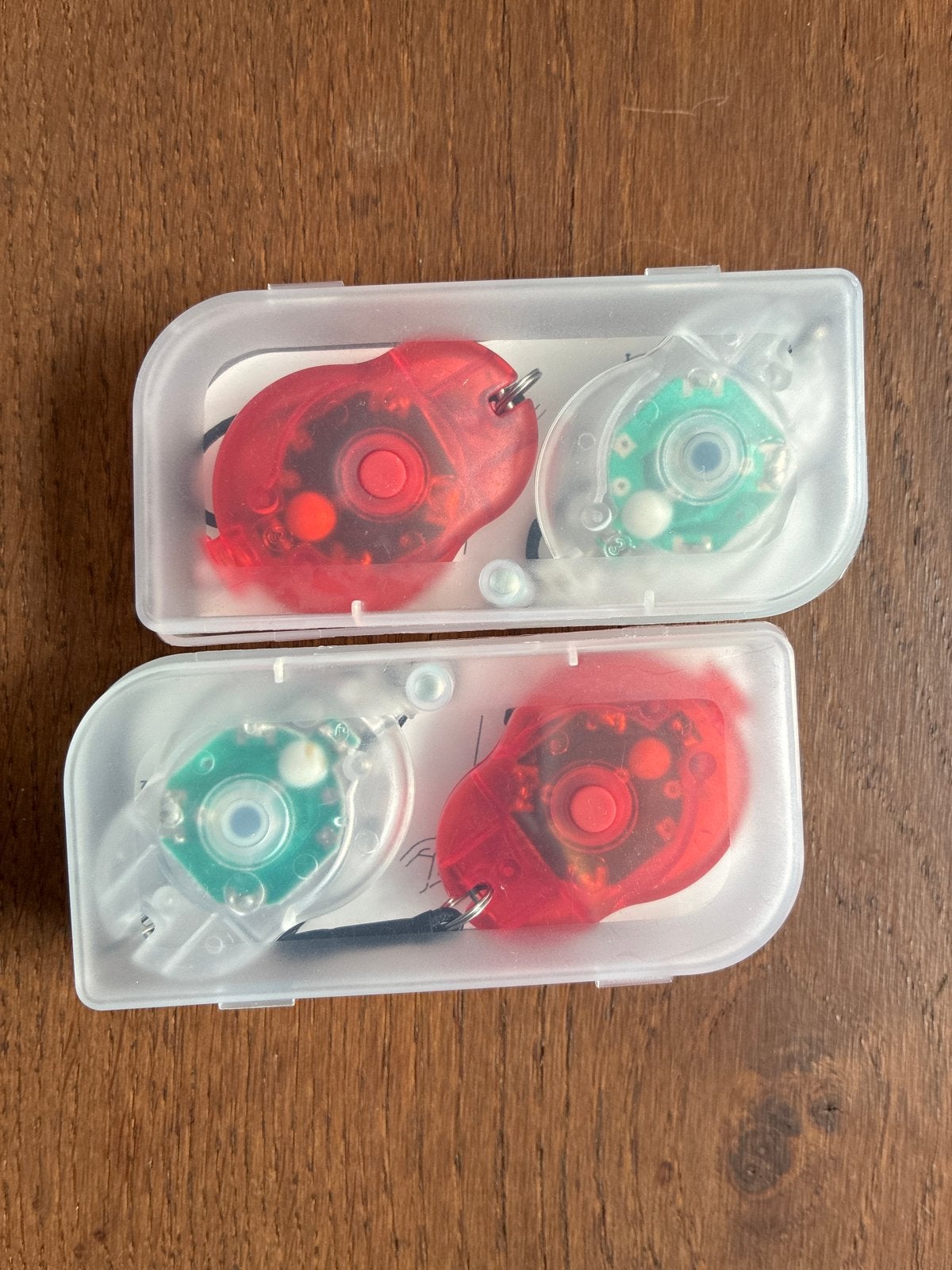 Fietsverlichting set met knipperfunctie (2 bakjes), Ophalen of Verzenden, Gebruikt, Batterij, Verlichtingsset