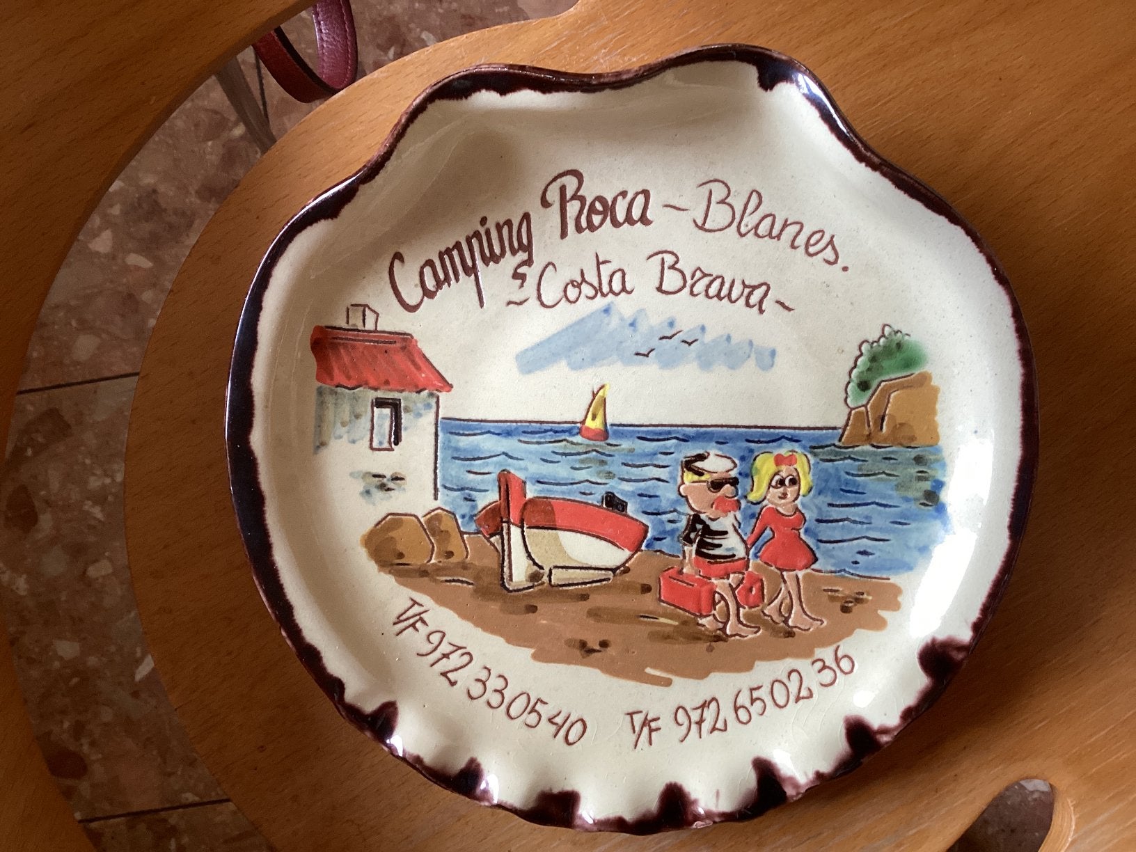Blanes Camping Roca wandbord diam. 20 cm, Ophalen of Verzenden