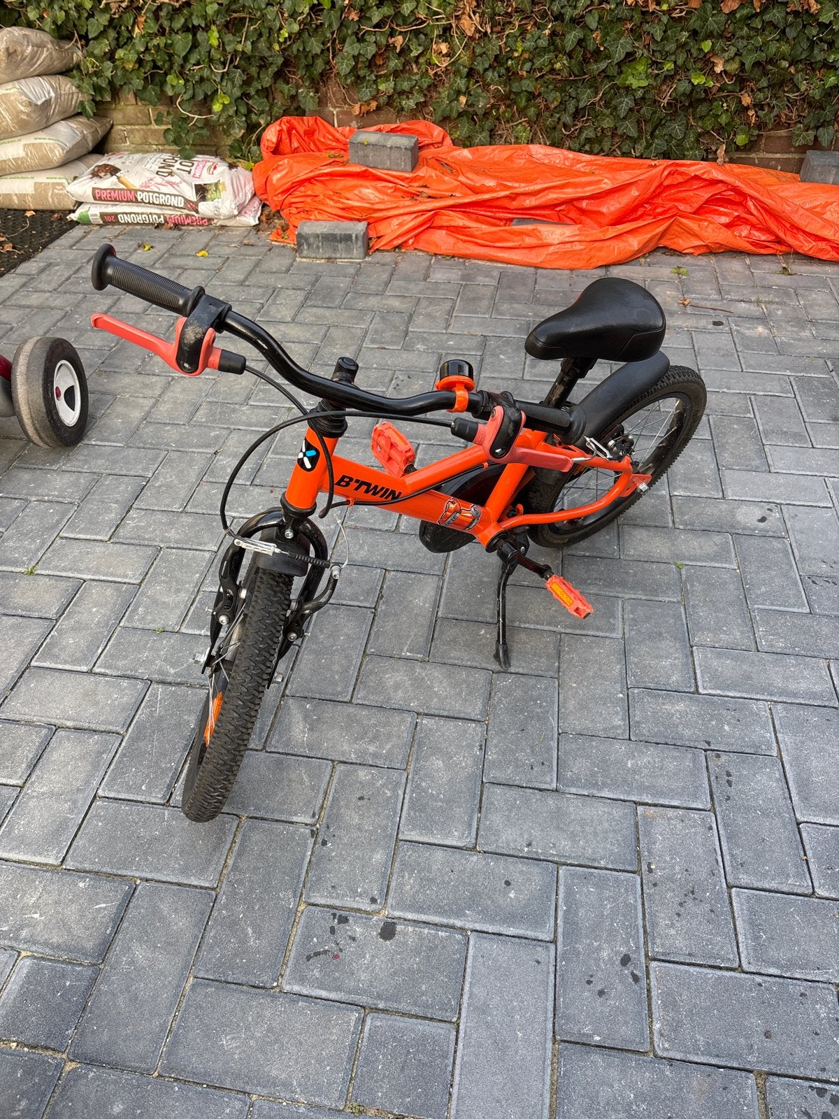 B'Twin Discover Kinderfiets - Oranje, Goede Staat, Fietsen en Brommers, Ophalen of Verzenden, Gebruikt