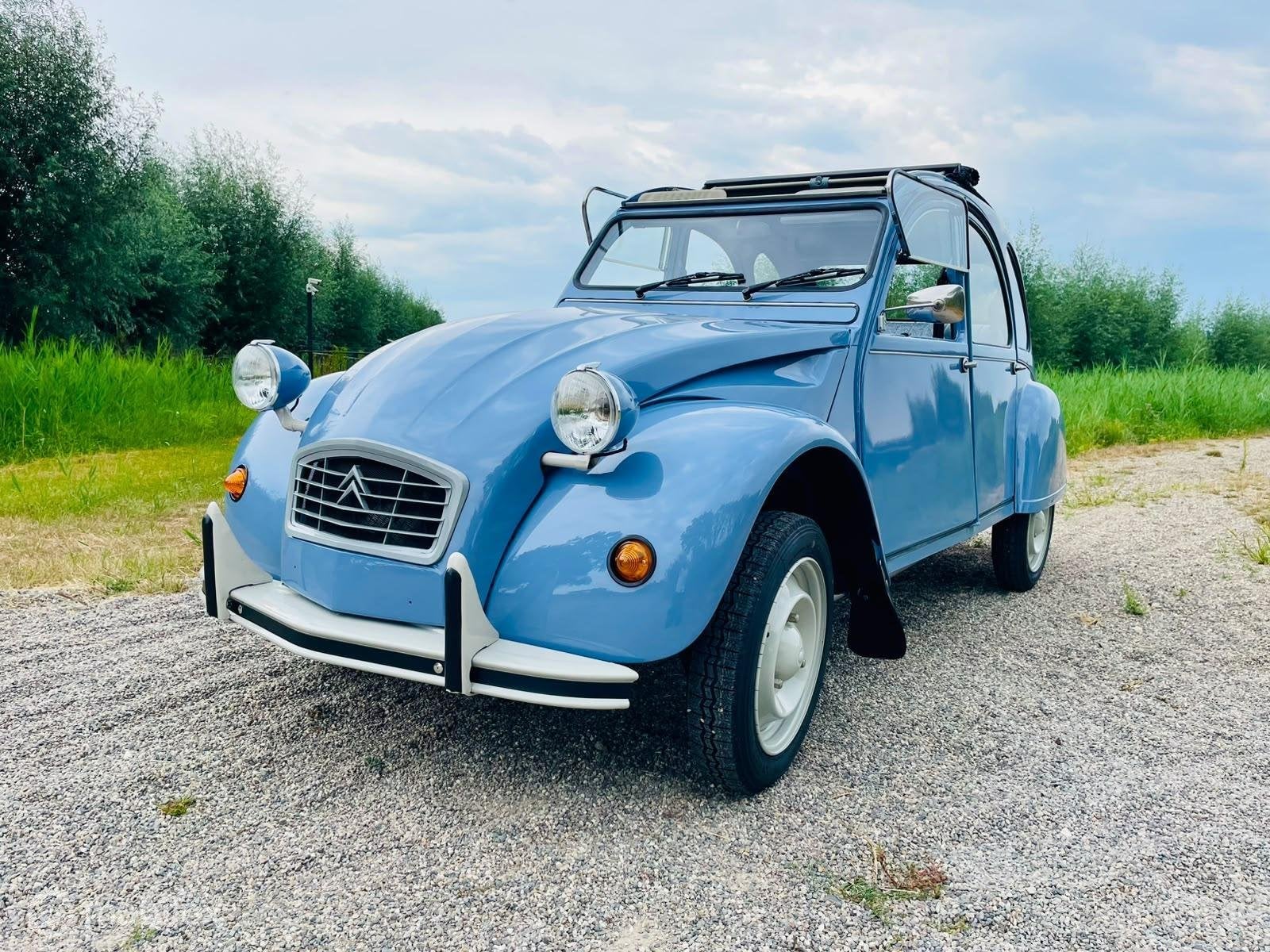 2cv6 Spécial Bleu celeste 10-1989 82.130km | gerestaureerd, Auto's, Voorwielaandrijving, 2CV, Cabriolet, 29 pk