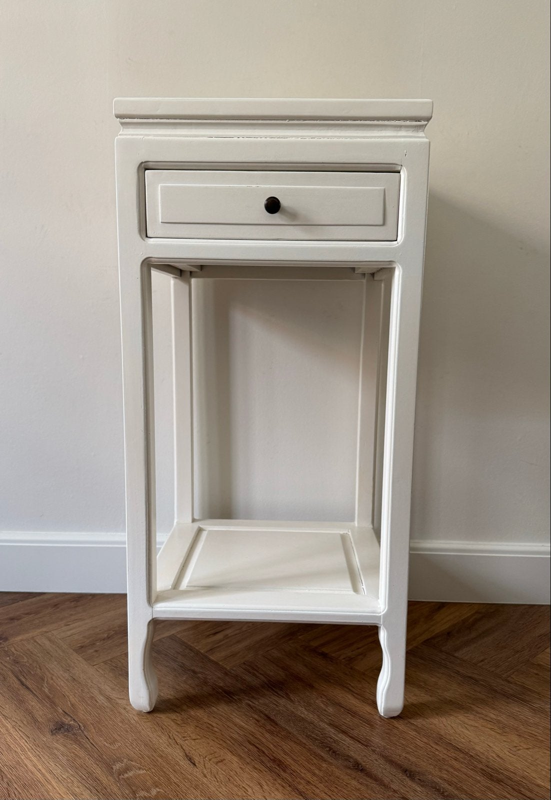 Rofra Home Bijzettafel met Lade -  RAL 9010, Ophalen, Minder dan 55 cm, Gebruikt, 60 cm of meer
