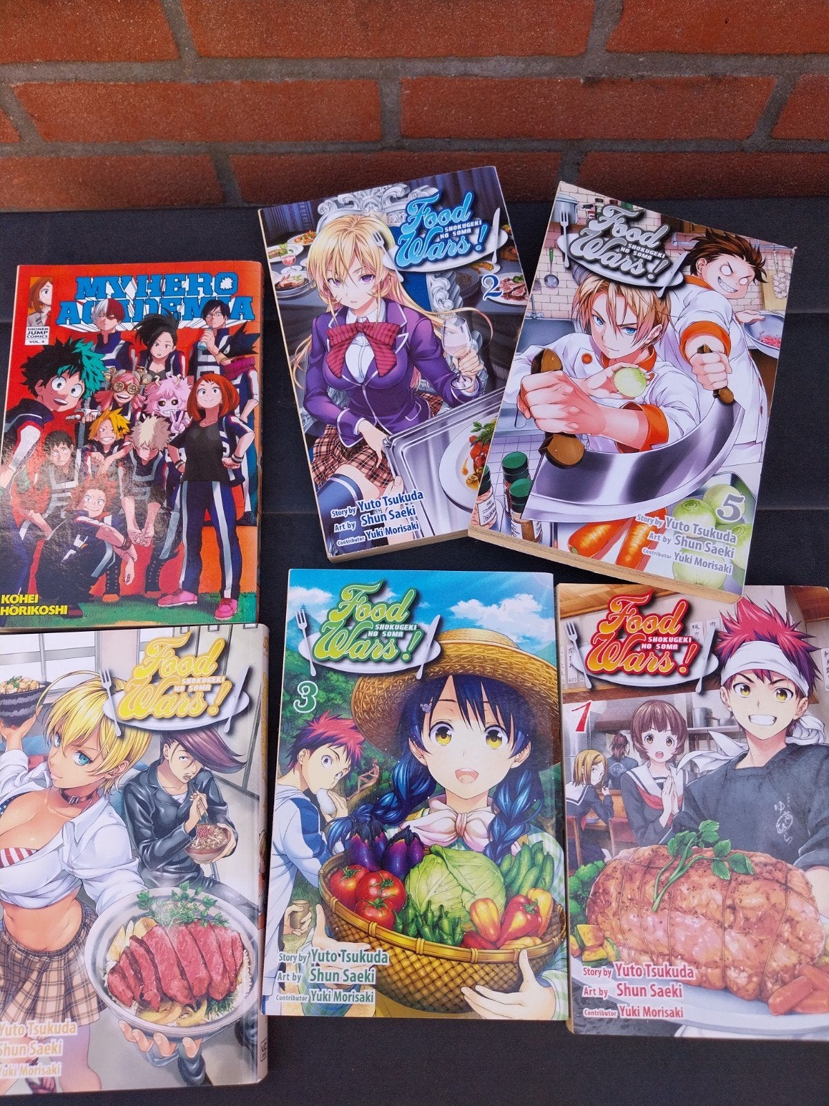 Japanse anime Food wars en Hero academia, Meerdere comics, Ophalen of Verzenden, Zo goed als nieuw, Japan (Manga)