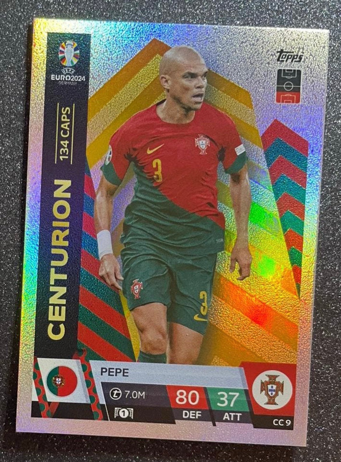 Topps EURO 2024    CENTURION    PEPE    PORTUGAL, Verzenden, Zo goed als nieuw, Plaatje