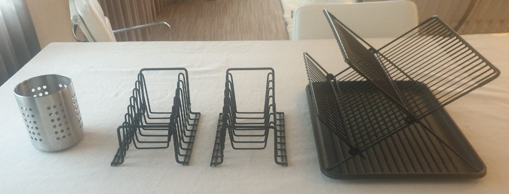 Keukenorganizerset/Kitchen Organizer Set, Ophalen, Bordenrek, Zo goed als nieuw, Zwart