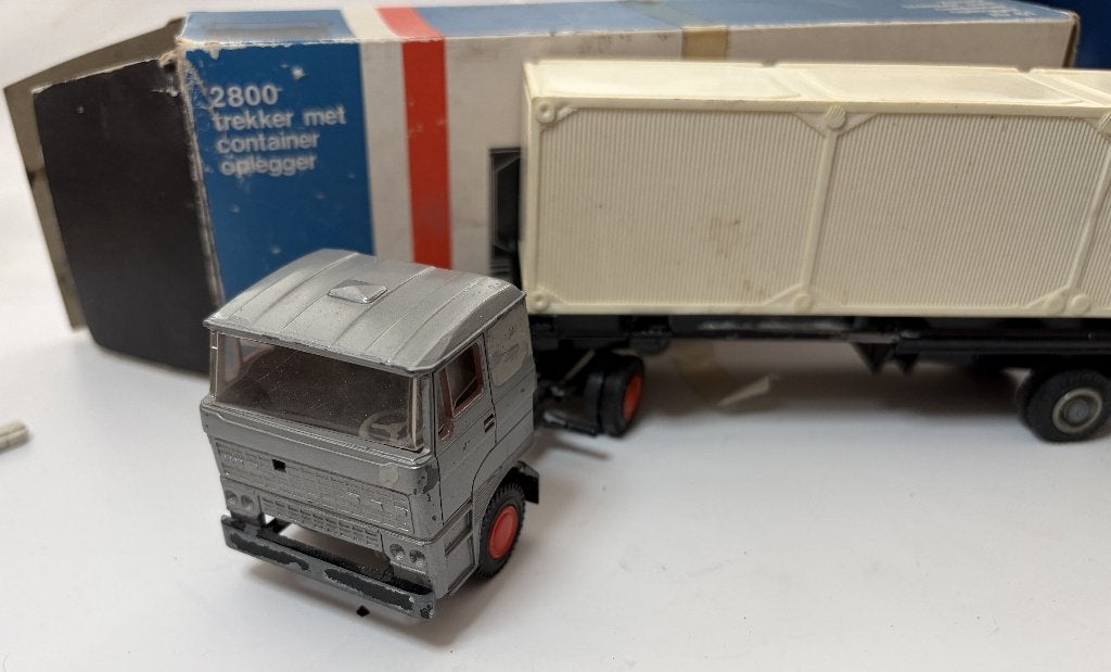 Lion Car 61 DAF 2800 Container, Verzenden, Gebruikt, Bus of Vrachtwagen, Lion Toys