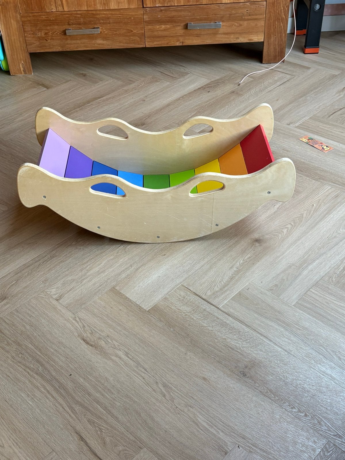 Playtive Houten Regenboog Wip/Klimboog, Kinderen en Baby's, Ophalen, Zo goed als nieuw, Jongen of Meisje