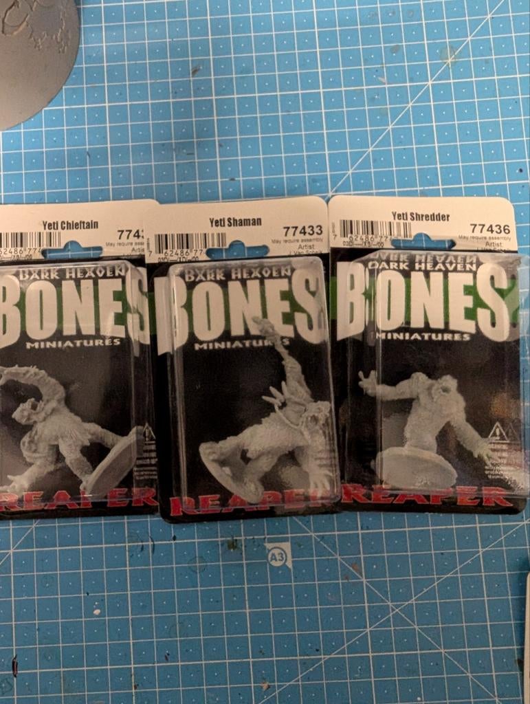 Reaper Miniatures - Dark Heaven Bones Yeti Set, Overige merken, 1:50 of kleiner, Overige typen, Nieuw