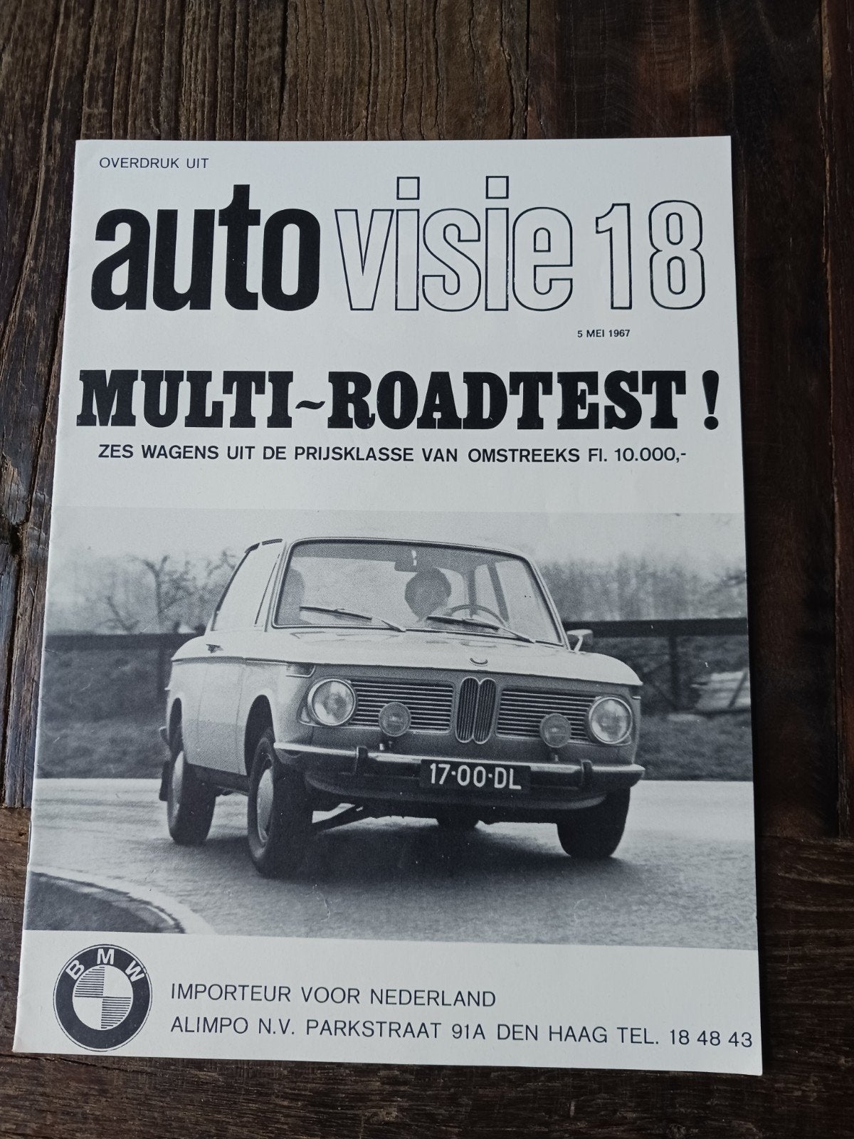 Multi-roadtest Ford Taunus BMW Peugeot Audi Opel Austin 1967, Ophalen of Verzenden, Zo goed als nieuw