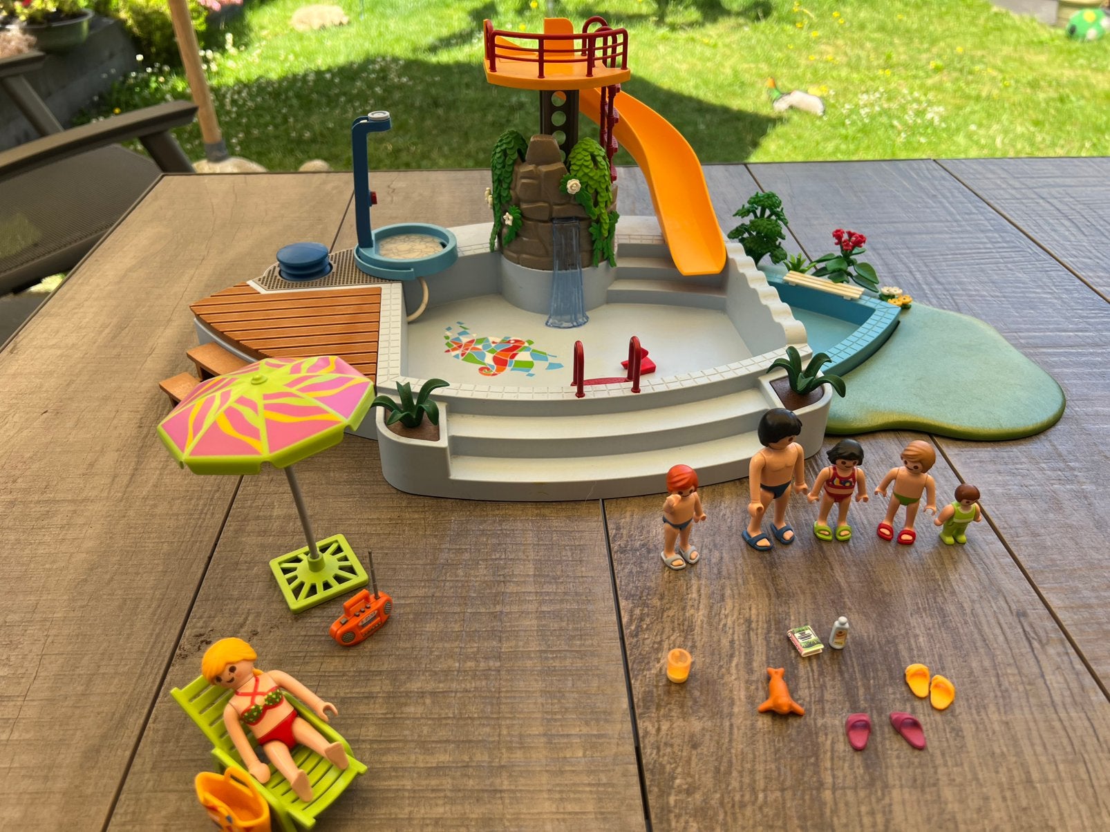 Playmobil Openluchtzwembad Met Glijbaan - 4858, Ophalen of Verzenden