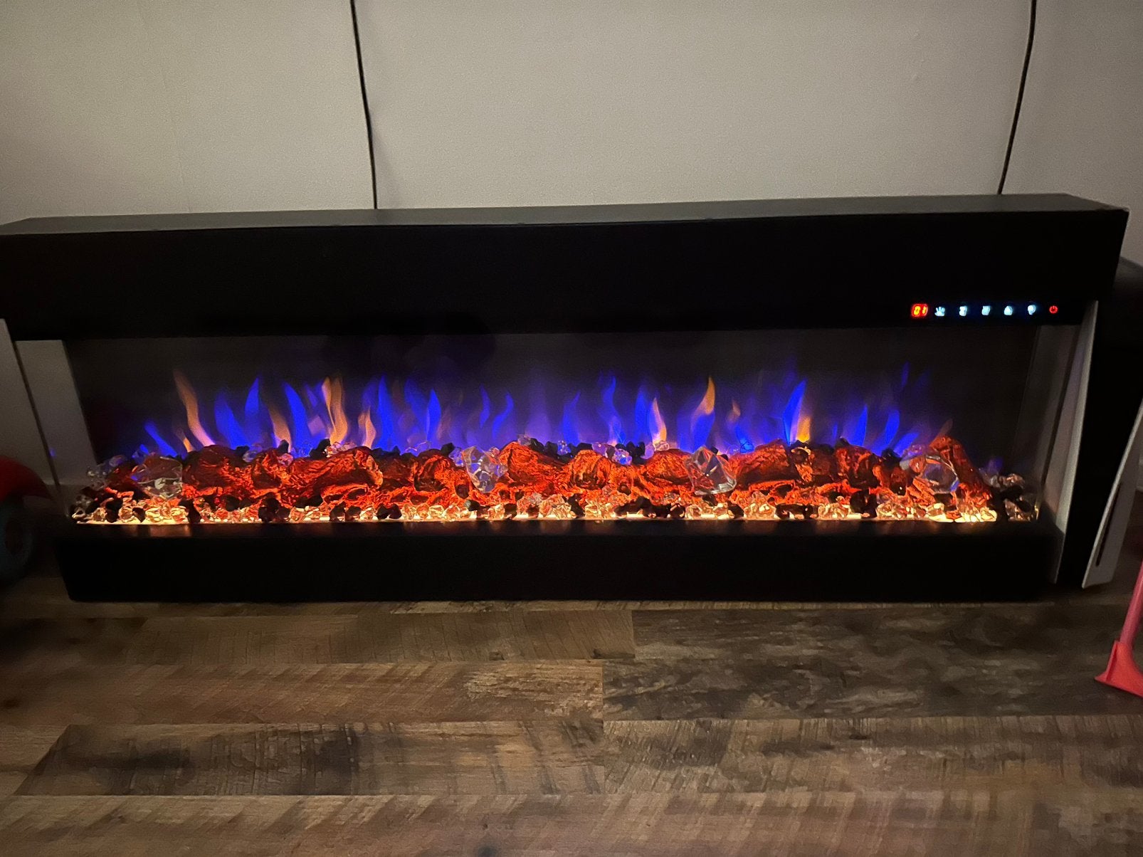 Elektrische Sfeerhaard Fiamme - 3-zijdig - Inbouw/Cinewall, Ophalen, Nieuw, Inbouwhaard, Elektrische haard