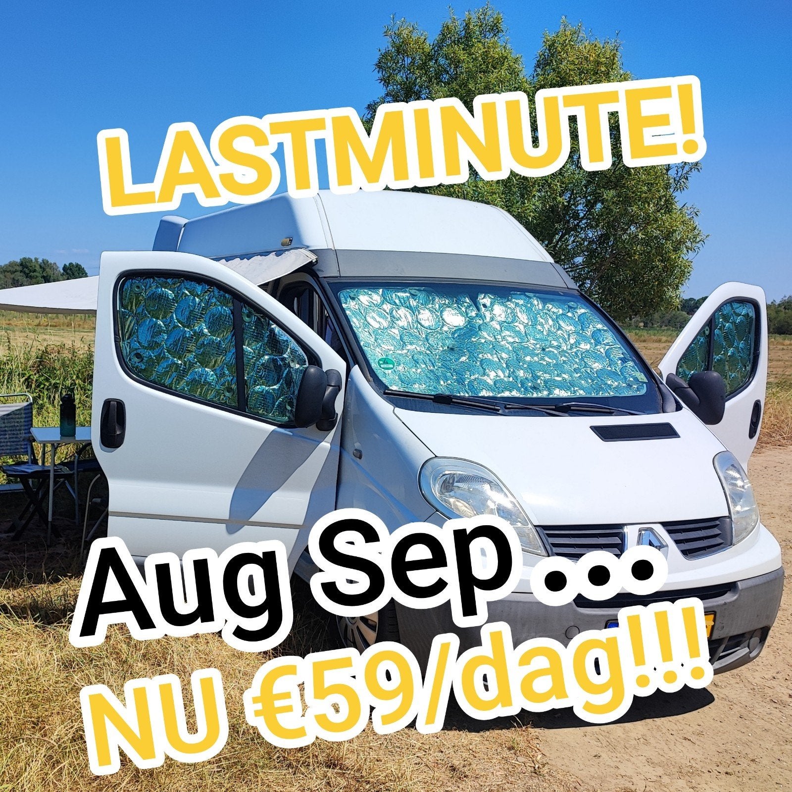 ⭐2WK=3WK❗LASTMINUTE CAMPER HUREN SEP OKT...€413/WK BUSCAMPER