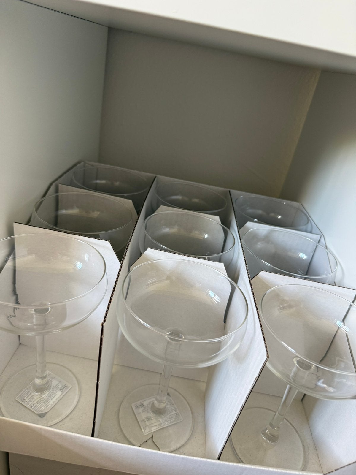 Champagne / cocktail glazen - STORHET IKEA, Verzamelen, Glas en Borrelglaasjes, Ophalen, Nieuw, Overige typen