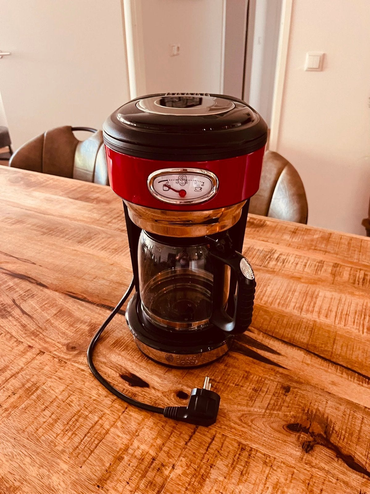 Koffiezetapparaat Retro Russell Hobbs, Witgoed en Apparatuur, 10 kopjes of meer, Ophalen, Koffiemachine, Gemalen koffie
