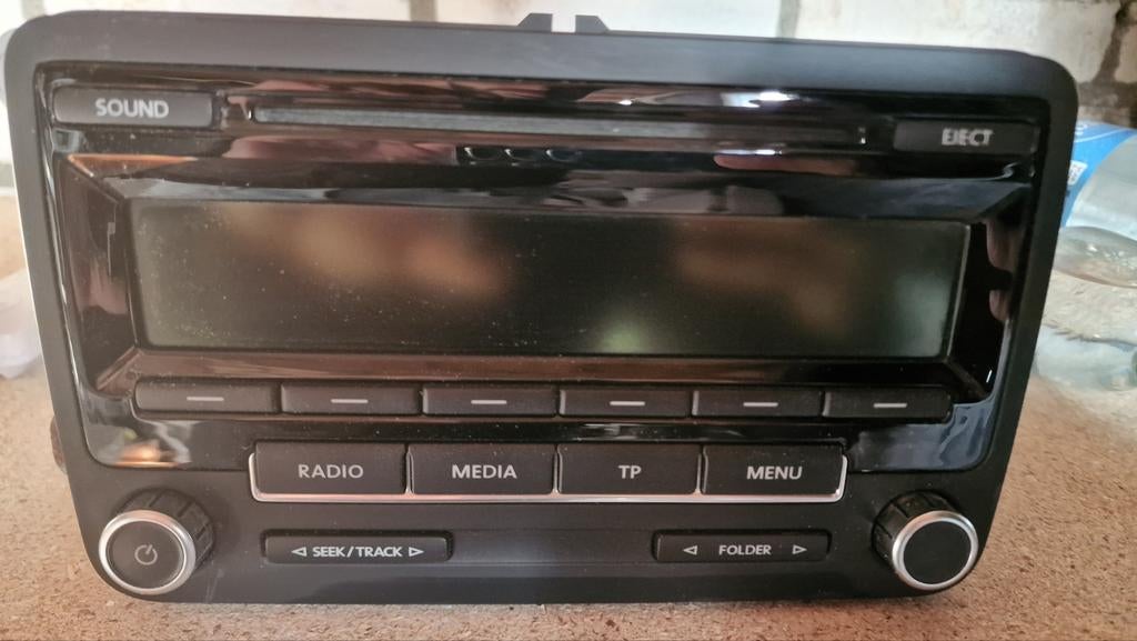 Originele VW Autoradio RCD310 Delphi 1K0035186AN Zwart, Auto diversen, Autoradio's, Ophalen of Verzenden