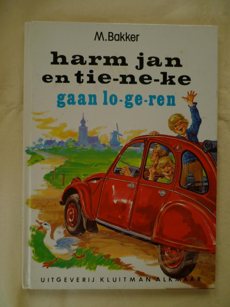 Harm Jan & Tieneke gaan lo-ge-ren M. Bakker, Boeken, Kinderboeken | Jeugd | onder 10 jaar, Gelezen, Fictie algemeen, Ophalen of Verzenden
