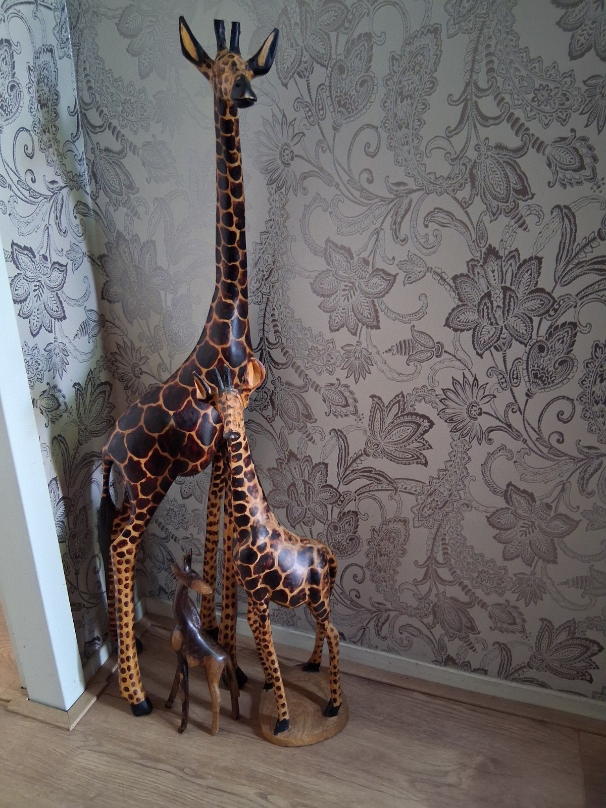 Houten Giraffe Beelden - Wereldwinkel, Ophalen