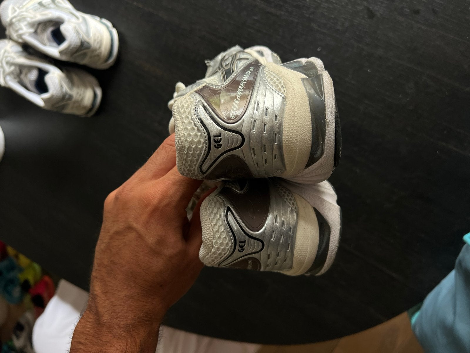 ASICS GEL-Kayano 18 44, Ophalen of Verzenden, Gedragen, Wit, Sportschoenen