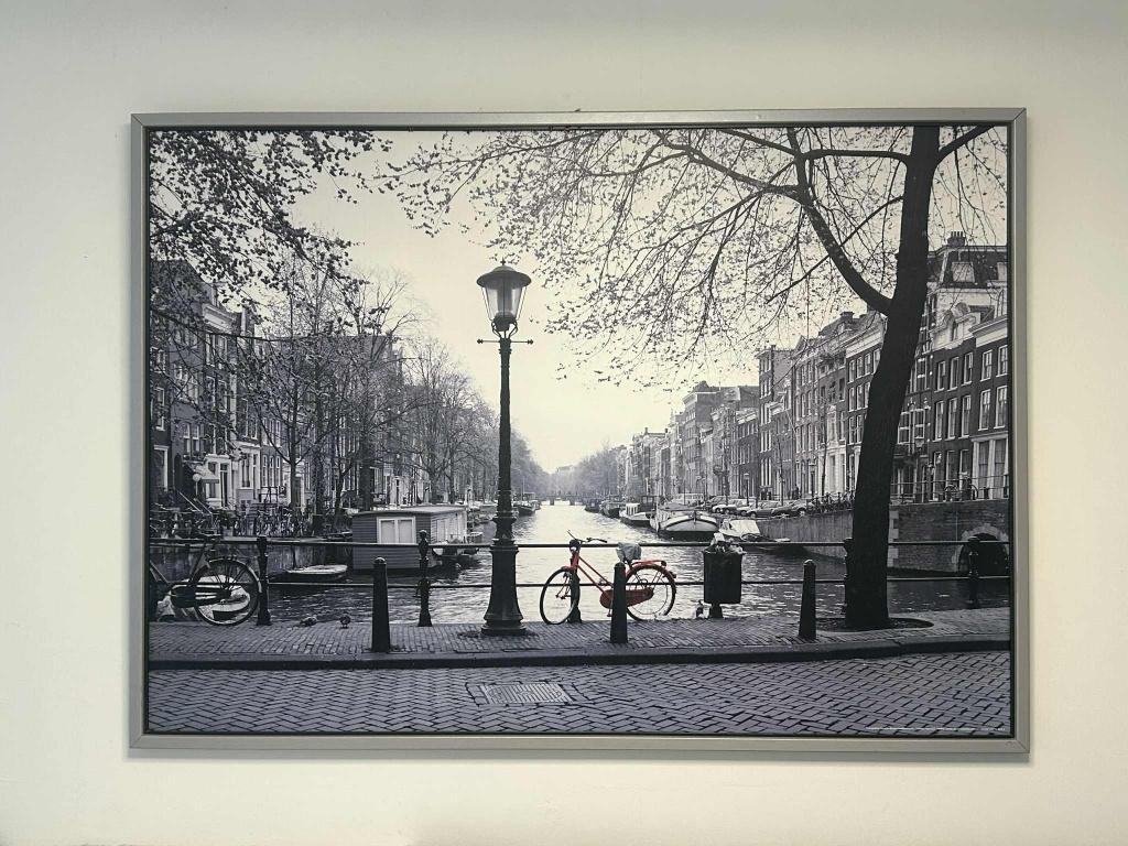 schilderij Amsterdam, Ophalen