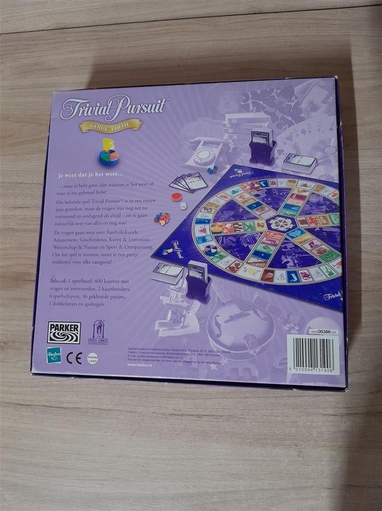 Trivial Pursuit Genus editie - de ultieme uitdaging - trivia, Verzenden, Zo goed als nieuw