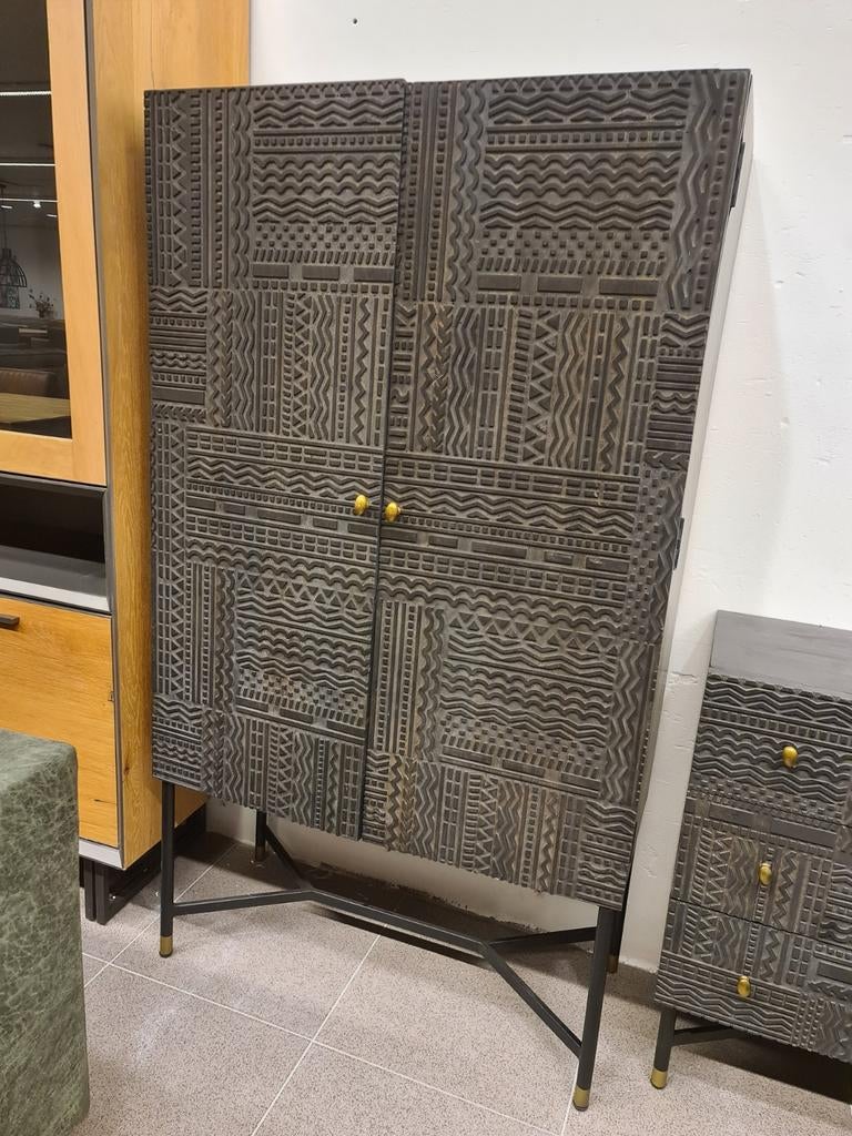 Nieuw kast Eleonora Isa 160x90x40cm donker mangohout €245, Ophalen, ., Nieuw, .