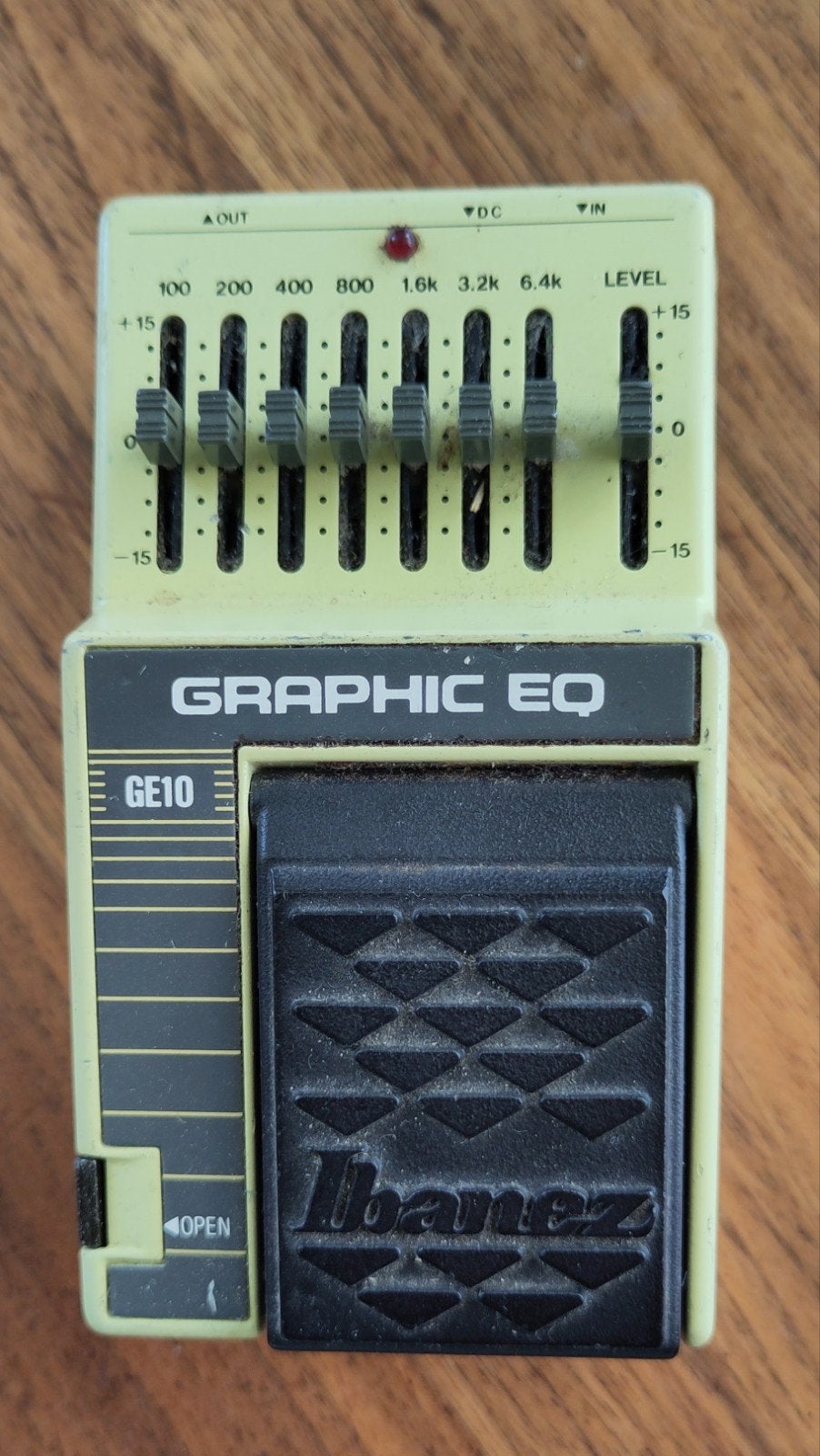 Ibanez GE10 Grafische Equalizer Pedaal - Vintage Effect, Muziek en Instrumenten, Effecten, Ophalen of Verzenden, Gebruikt, Equalizer