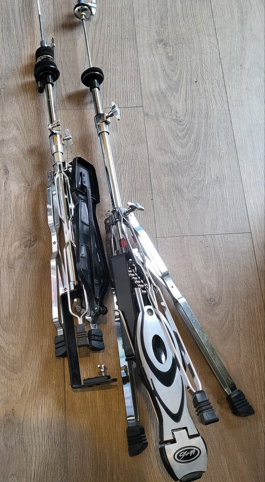 2 x hihat stand/drumstel/onderdeel/hihat/clutch/percussie, Muziek en Instrumenten, Ophalen, Gebruikt, Drums of Percussie
