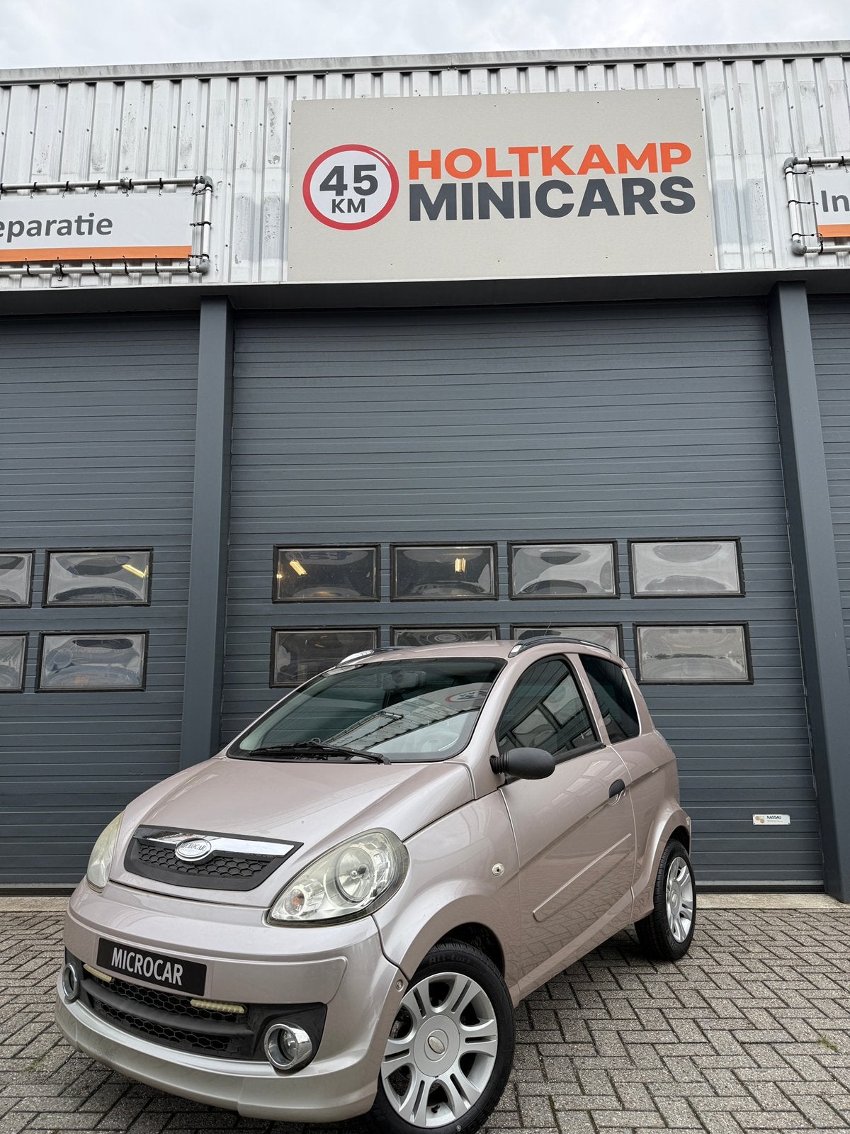 Microcar M.Go Brommobiel 45KM / CHAMPAGNE / YANMAR / 2009, Ophalen, Holtkampminicars@gmail.com, Holtkamp Minicars, 16 km/u of meer