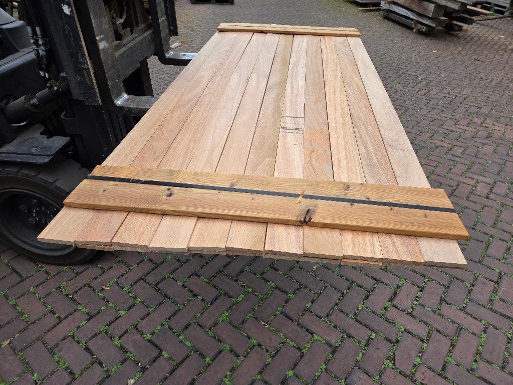 Meranti planken / latten 1.2x9.0 cm - nr: HP114, Ophalen, 180 tot 250 cm, Planken, Hardhout