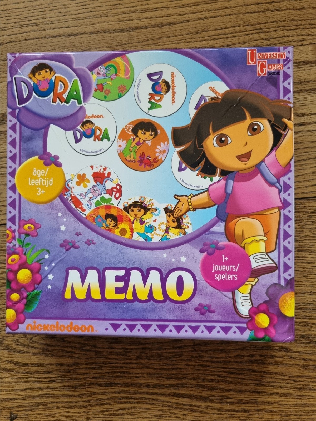 Dora Memo Spel - Nickelodeon - Leeftijd 3+, Een of twee spelers, Ophalen of Verzenden, Gebruikt, University Games