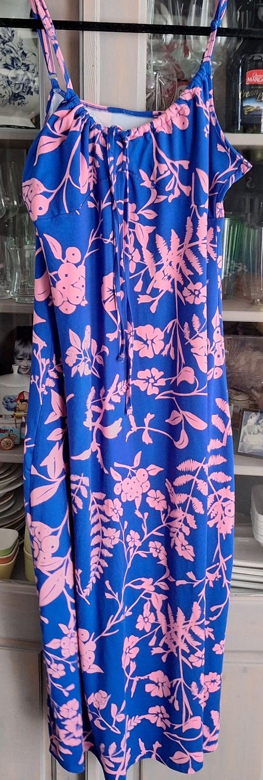 Zomerjurk XL, Kleding | Dames, Ophalen of Verzenden, Zo goed als nieuw, Maat 46/48 (XL) of groter, Blauw