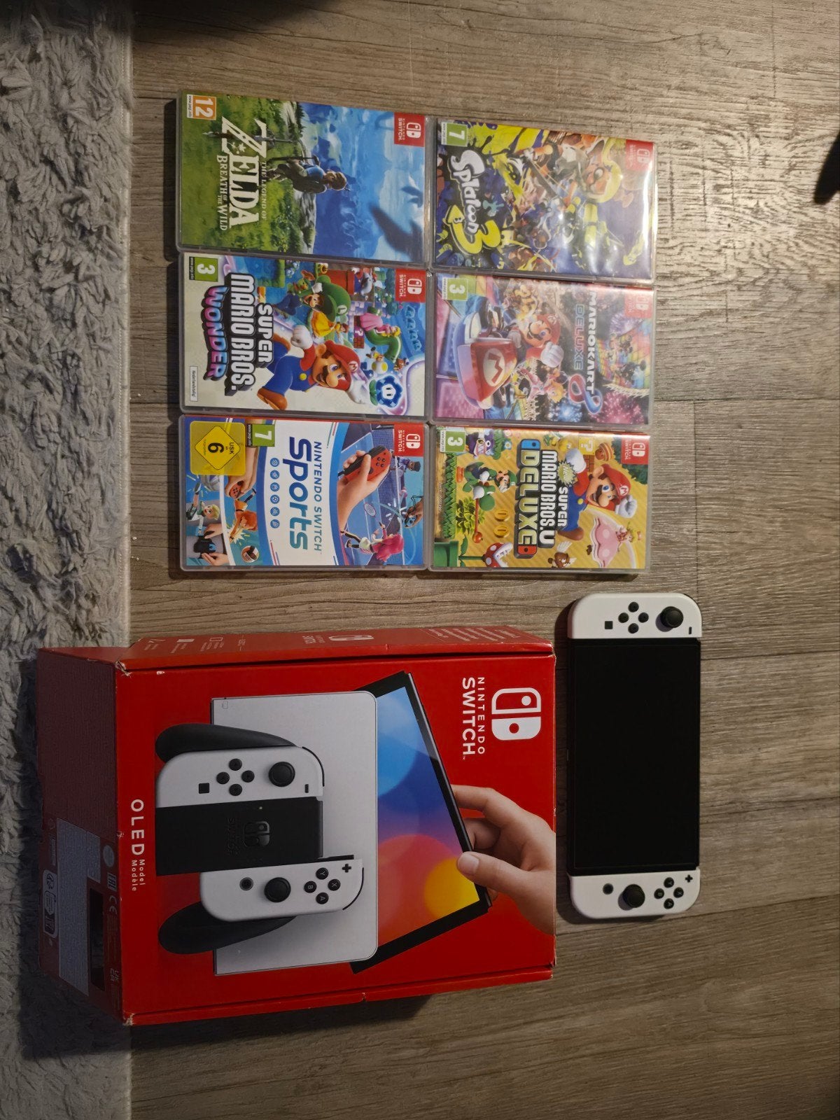 Switch OLED + games