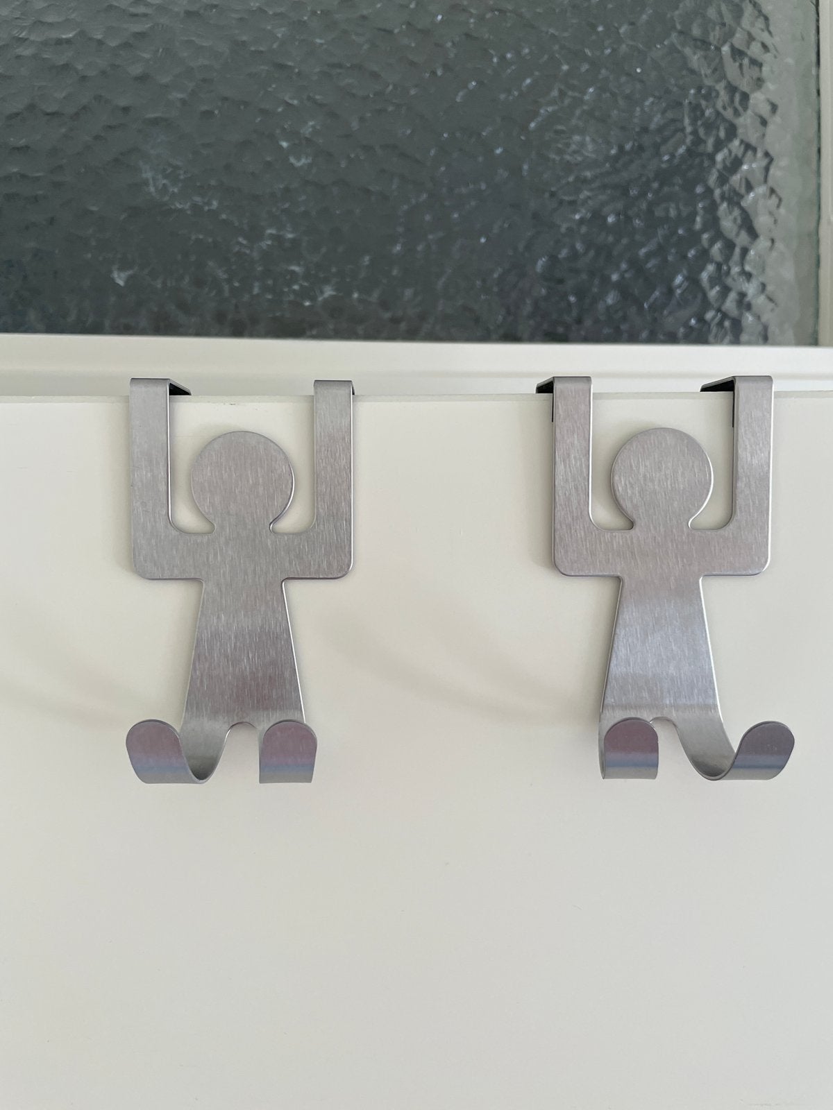 2x LIVARNO LIVING Over-de-deur Haken - Metaal, Huis en Inrichting, Wandhaken, Ophalen of Verzenden, Zo goed als nieuw, Minder dan 100 cm