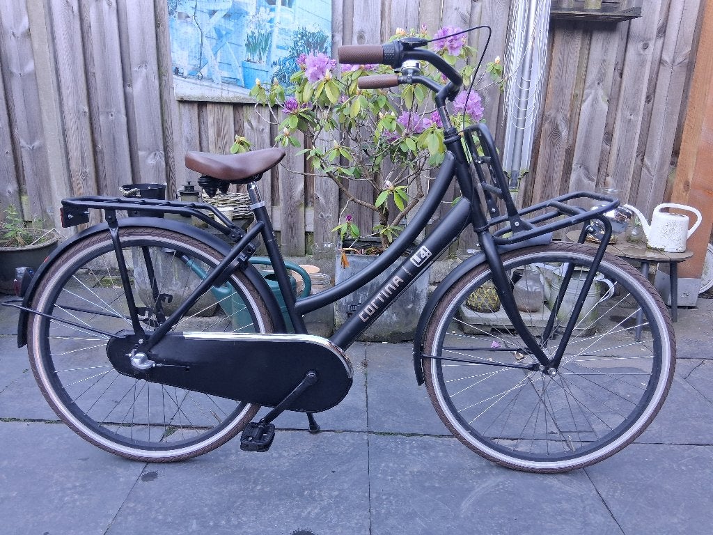 Cortina U4 meisjesfiets 26 inch te koop., Terugtraprem, Cortina U4 transportfiets, Versnellingen, Zo goed als nieuw