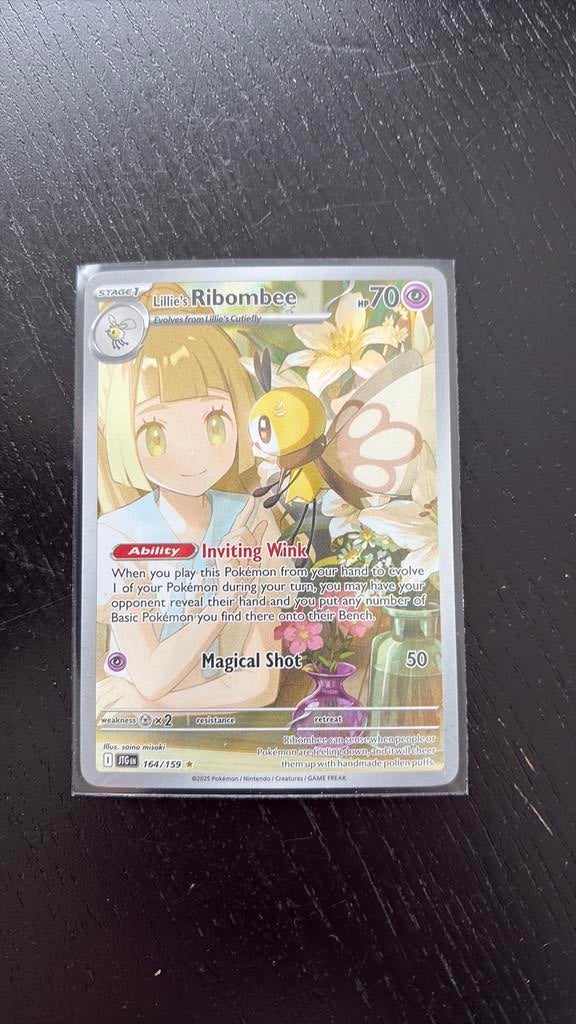 Pokemon kaart Lillie’s Ribombee jtg, Ophalen of Verzenden, Nieuw, Losse kaart